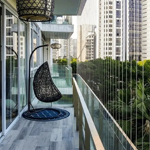 Terrace Invisible Grill Installation